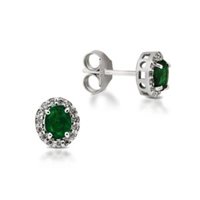 Orecchini Armonie Gioielli Donna in Oro bianco Smeraldo 0.64 Ct BC2239S - BC2239S